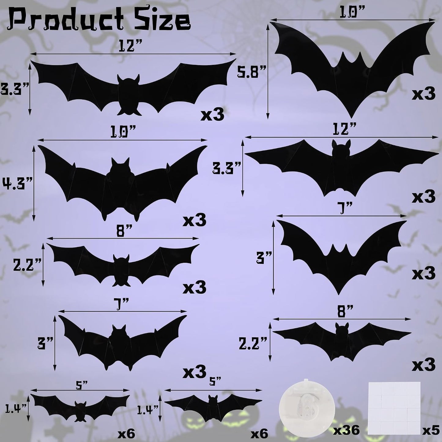 Halloween Bat Wall